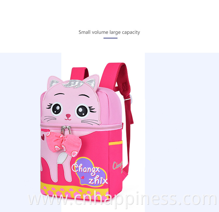 Kindergarten Schoolbag Children's Anti-lost Cartoon Creative DIY Stereo School Backpack Boy Girl 3D Cartoon Baby Backpack Cute